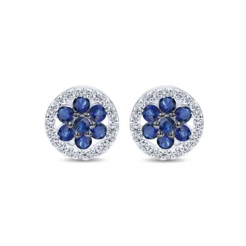 14K White Gold Diamond Fashion Earrings