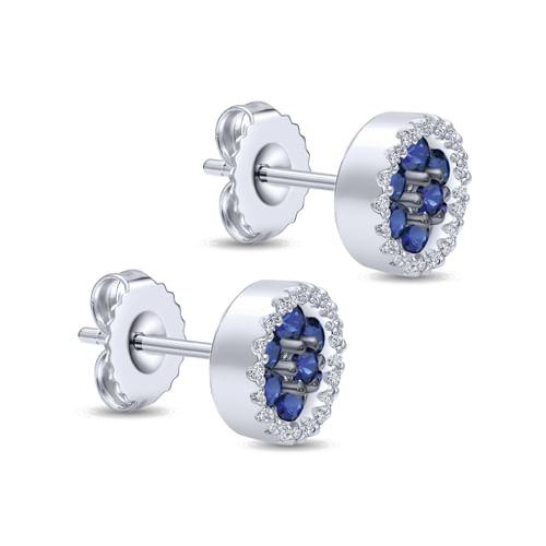 14K White Gold Diamond Fashion Earrings