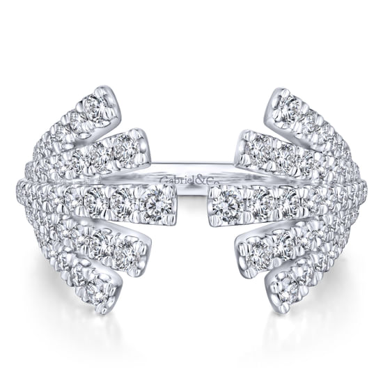 Gabriel - 14K White Gold Diamond Fashion Ladies Ring