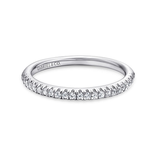 14K White Gold Diamond Matching Wedding Band