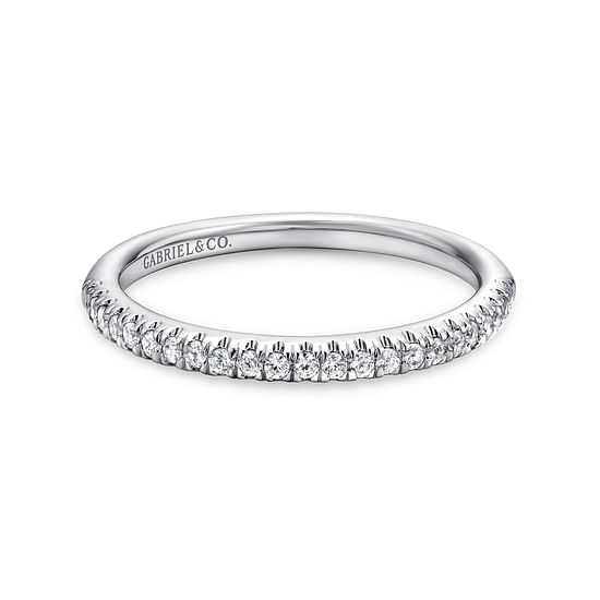 Gabriel - 14K White Gold Diamond Matching Wedding Band