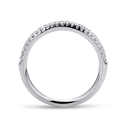 14K White Gold Diamond Matching Wedding Band