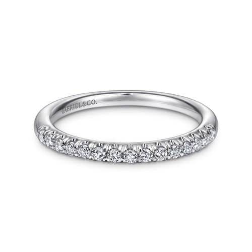 14K White Gold Diamond Matching Wedding Band