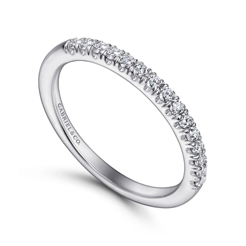 14K White Gold Diamond Matching Wedding Band