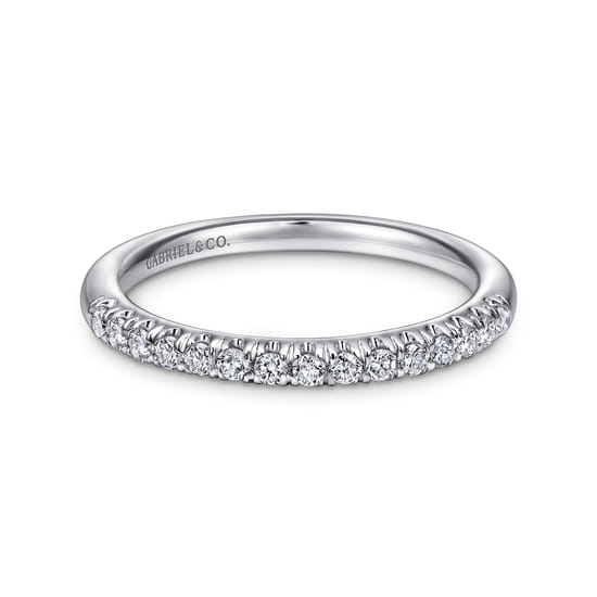 Gabriel - 14K White Gold Diamond Matching Wedding Band Gabriel - 14K White Gold Diamond Matching Wedding Band
