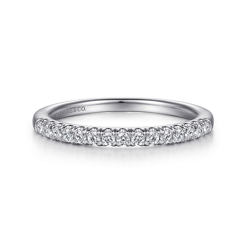 14K White Gold Diamond Matching Wedding Band