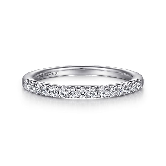 Gabriel - 14K White Gold Diamond Matching Wedding Band