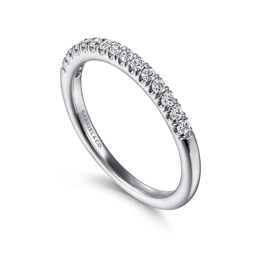 14K White Gold Diamond Matching Wedding Band