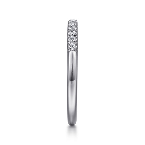 14K White Gold Diamond Matching Wedding Band