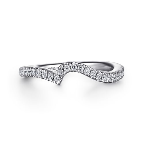 14K White Gold Diamond Matching Wedding Band