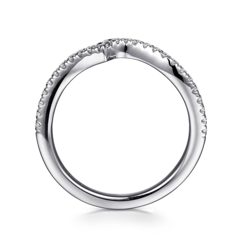 14K White Gold Diamond Matching Wedding Band