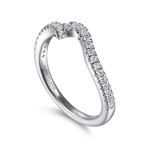 14K White Gold Diamond Matching Wedding Band