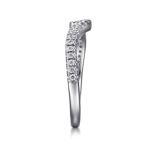 14K White Gold Diamond Matching Wedding Band