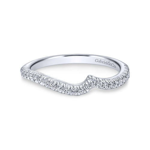 14K White Gold Diamond Matching Wedding Band