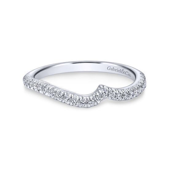 Gabriel - 14K White Gold Diamond Matching Wedding Band