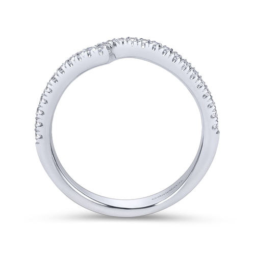 14K White Gold Diamond Matching Wedding Band