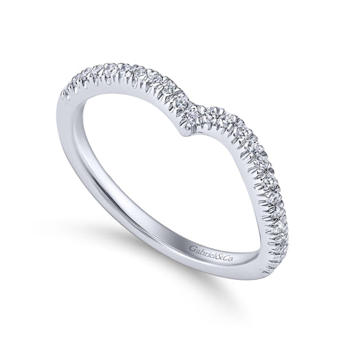 14K White Gold Diamond Matching Wedding Band