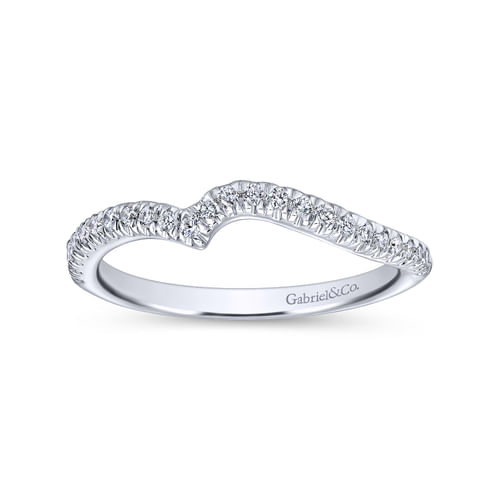 14K White Gold Diamond Matching Wedding Band