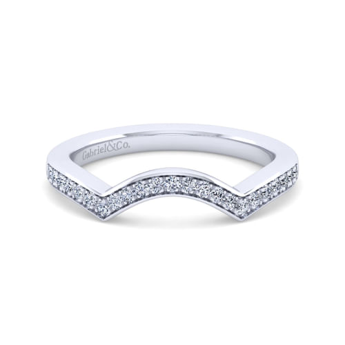 14K White Gold Diamond Matching Wedding Band