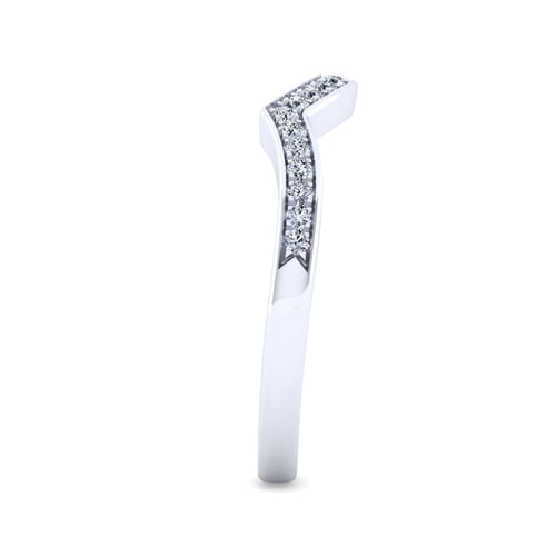 14K White Gold Diamond Matching Wedding Band