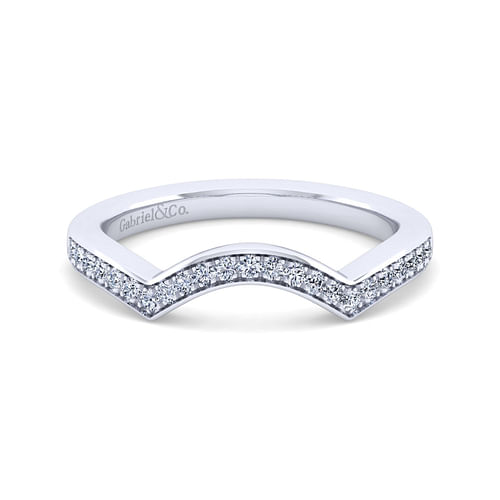 14K White Gold Diamond Matching Wedding Band