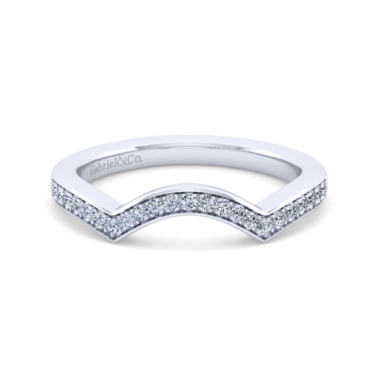 Gabriel - 14K White Gold Diamond Matching Wedding Band