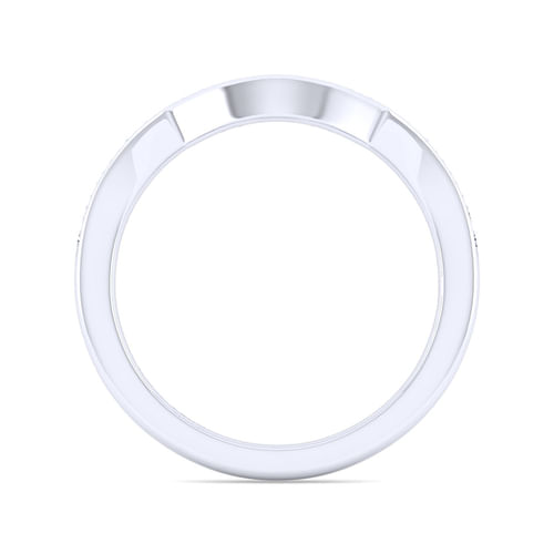 14K White Gold Diamond Matching Wedding Band