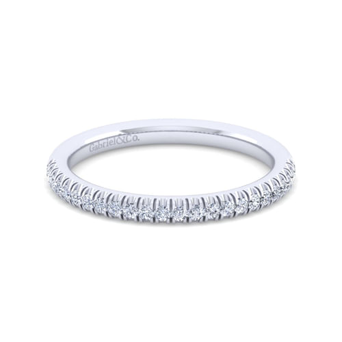 14K White Gold Diamond Matching Wedding Band