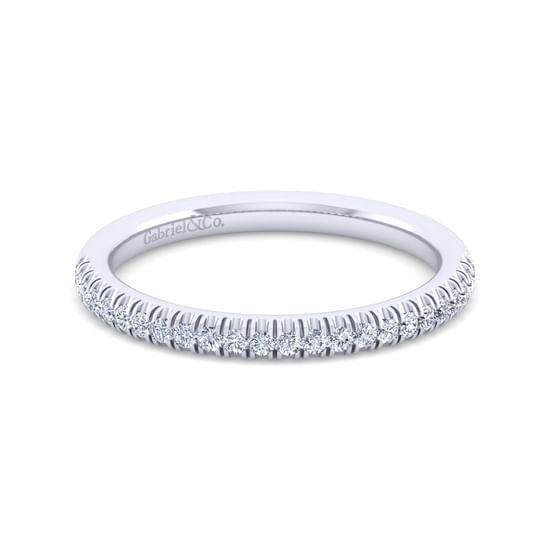 Gabriel - 14K White Gold Diamond Matching Wedding Band