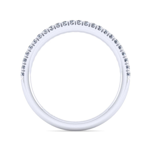14K White Gold Diamond Matching Wedding Band