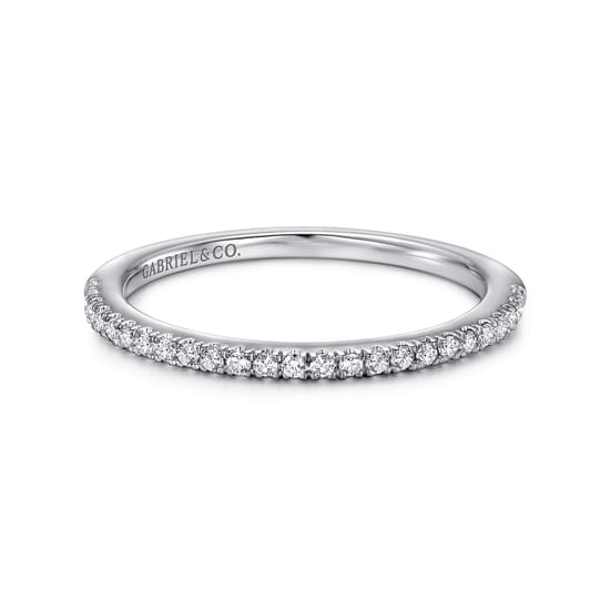 Gabriel - 14K White Gold Diamond Matching Wedding Band