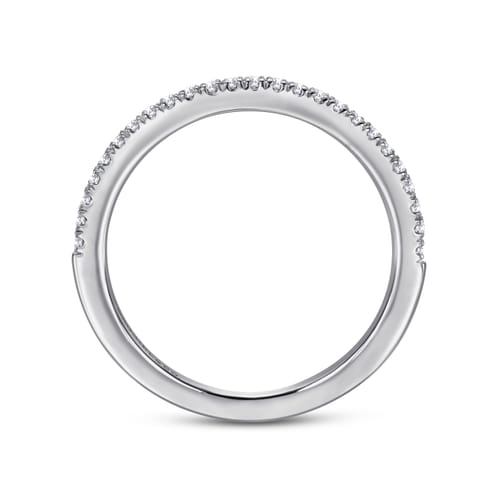 14K White Gold Diamond Matching Wedding Band
