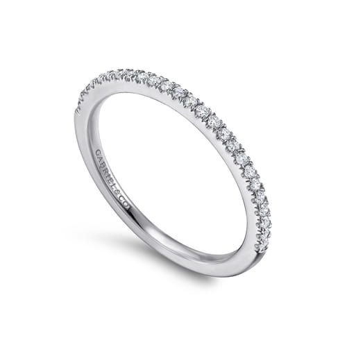 14K White Gold Diamond Matching Wedding Band