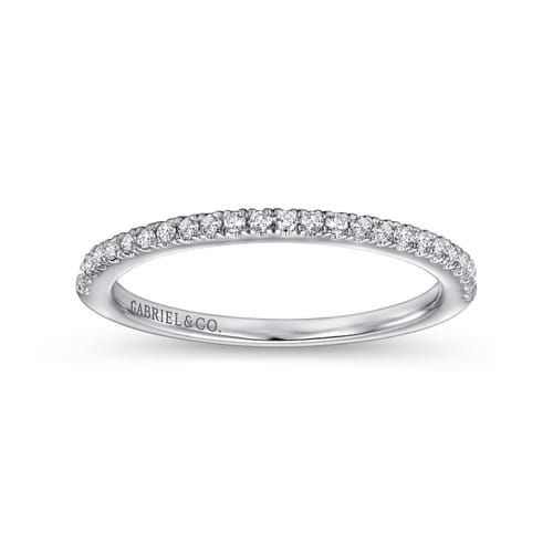 14K White Gold Diamond Matching Wedding Band