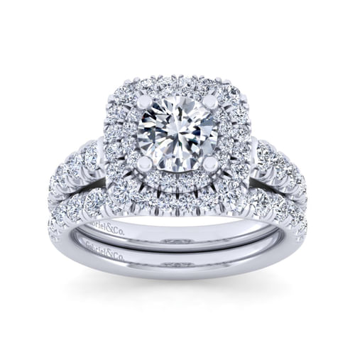 14K White Gold Diamond Matching Wedding Band