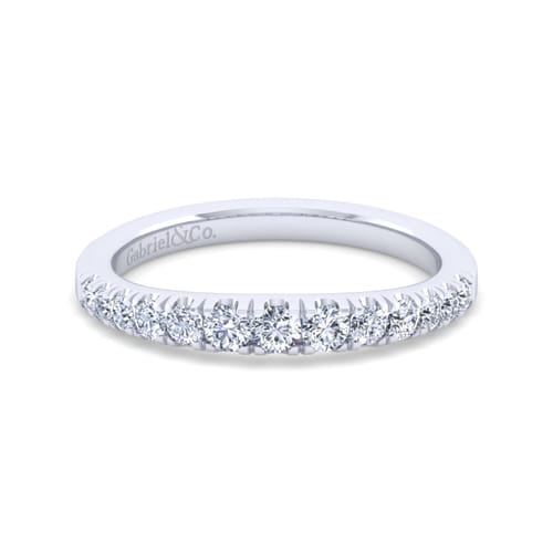 14K White Gold Diamond Matching Wedding Band
