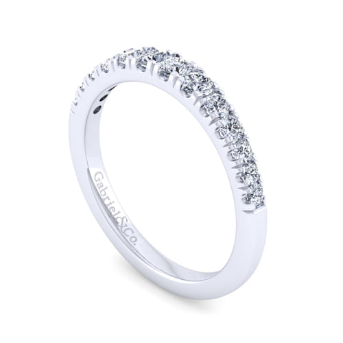 14K White Gold Diamond Matching Wedding Band