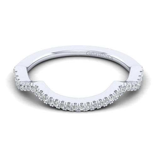 14K White Gold Diamond Matching Wedding Band