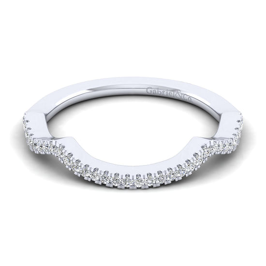 Gabriel - 14K White Gold Diamond Matching Wedding Band