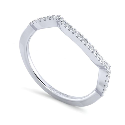 14K White Gold Diamond Matching Wedding Band