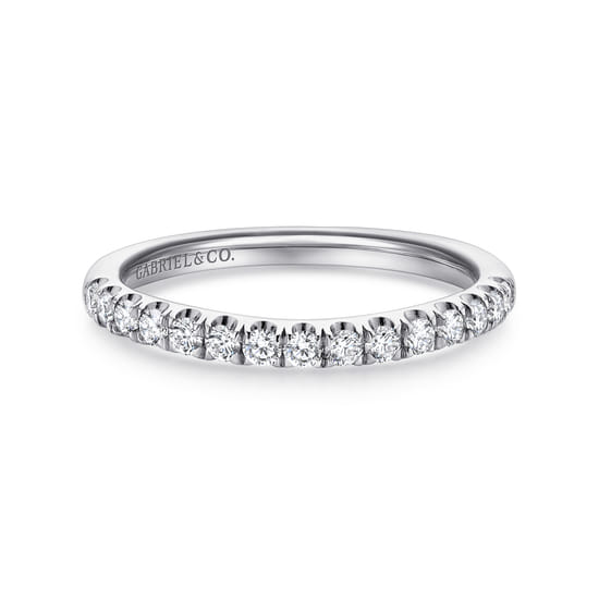 Gabriel - 14K White Gold Diamond Matching Wedding Band
