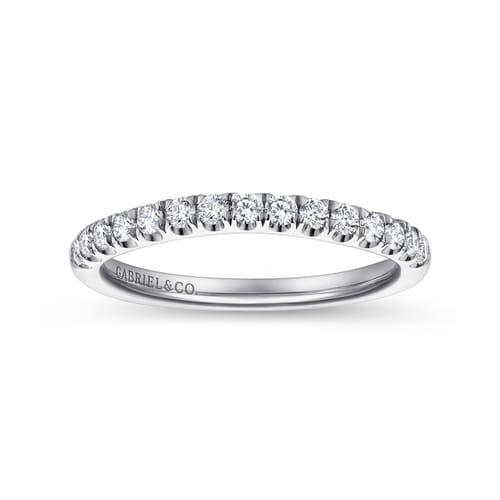 14K White Gold Diamond Matching Wedding Band