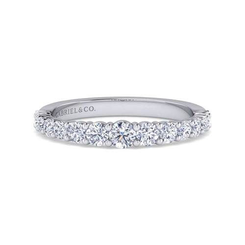 14K White Gold Diamond Matching Wedding Band