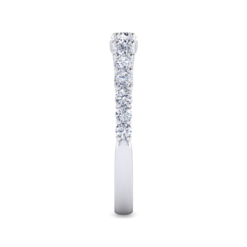 14K White Gold Diamond Matching Wedding Band