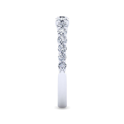 14K White Gold Diamond Matching Wedding Band