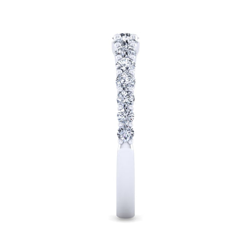14K White Gold Diamond Matching Wedding Band