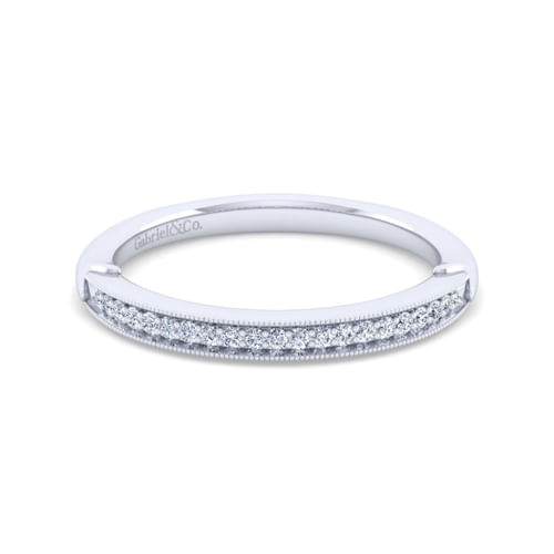 14K White Gold Diamond Matching Wedding Band