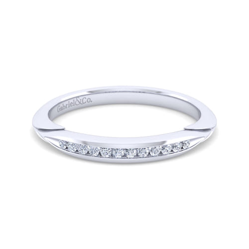 14K White Gold Diamond Matching Wedding Band