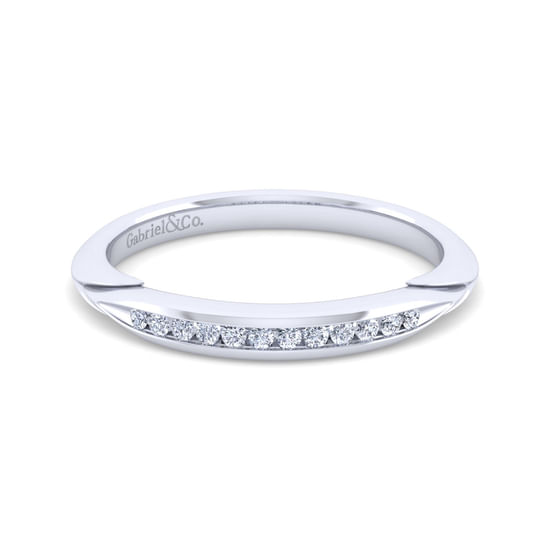 Gabriel - 14K White Gold Diamond Matching Wedding Band