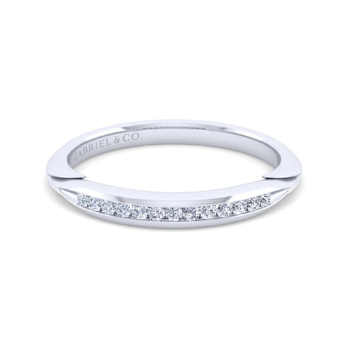 14K White Gold Diamond Matching Wedding Band